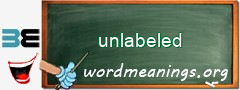 WordMeaning blackboard for unlabeled